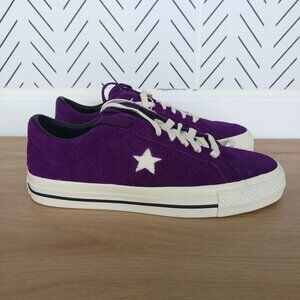 ⭐CONVERSE CONS One Star Pro OX 7 Mens Shoes Suede Purple Sneakers Beige A08141C⭐